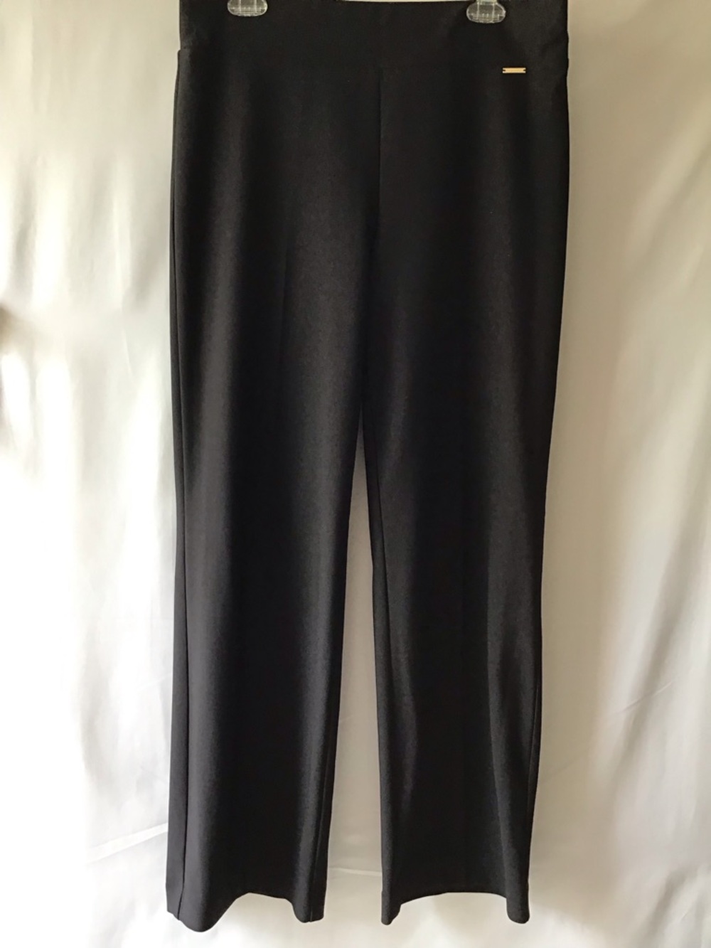 Nine West Black Dress pants with Gold Logo Accent